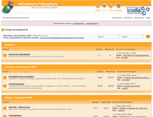 Tablet Screenshot of forum.oscommerce-fr.info